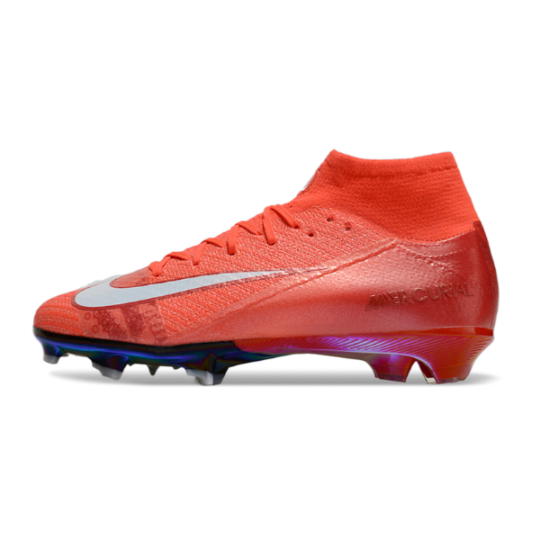 Chuteira Campo FG Nike Air Zoom Mercurial Superfly 10 Elite Vermelha Infantil