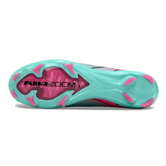 Chuteira Campo FG Nike Air Zoom Mercurial Vapor 16 Elite Azul-Clara e Rosa Infantil
