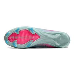 Chuteira Campo FG Nike Air Zoom Mercurial Vapor 16 Elite Azul-Clara e Rosa