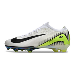 Chuteira Campo FG Nike Air Zoom Mercurial Vapor 16 Elite Branca, Cinza e Verde