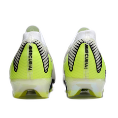 Chuteira Campo FG Nike Air Zoom Mercurial Vapor 16 Elite Branca, Cinza e Verde