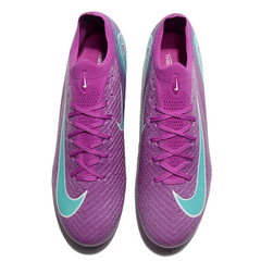 Chuteira Campo FG Nike Air Zoom Mercurial Vapor 16 Elite Roxa e Azul Infantil
