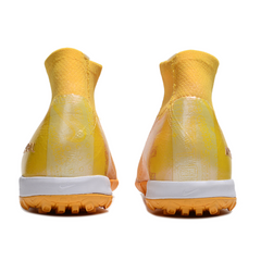 Chuteira Society TF Nike Zoom Mercurial Superfly 10 Elite Dourada Infantil