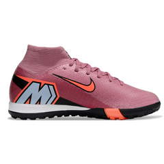 Chuteira Society TF Nike Zoom Mercurial Superfly 10 Elite Infantil Rosa-Clara