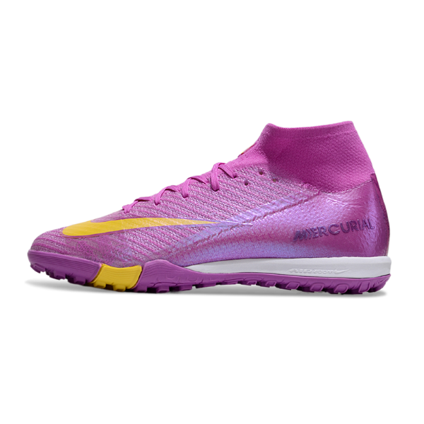 Chuteira Society TF Nike Zoom Mercurial Superfly 10 Elite Roxa Infantil