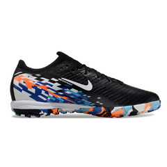 Chuteira Society TF Nike Zoom Mercurial Vapor 16 Elite Infantil Preta, Azul e Laranja