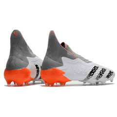 Chuteira Campo FG Adidas Predator Freak+ Branca Spark