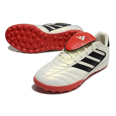 Chuteira Society TF Adidas Copa Gloro II Branca, Preta e Vermelha