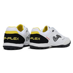 Chuteira Society TF Joma Top Flex Branca e Preta