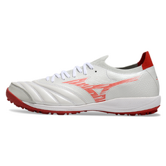 Chuteira Society TF Mizuno Neo Sala Branca e Vermelha
