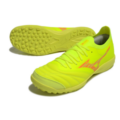 Chuteira Society TF Mizuno Neo Sala Verde e Vermelha