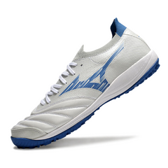 Chuteira Society TF Mizuno Neo Sala Branca e Azul-Clara