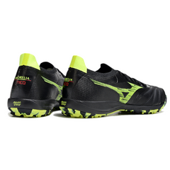 Chuteira Society TF Mizuno Neo Sala Preta e Verde-Clara