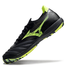Chuteira Society TF Mizuno Neo Sala Preta e Verde-Clara