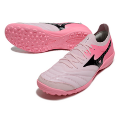 Chuteira Society TF Mizuno Neo Sala Rosa e Branca