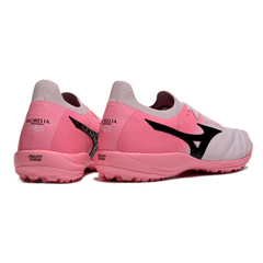 Chuteira Society TF Mizuno Neo Sala Rosa e Branca