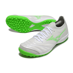 Chuteira Society TF Mizuno Neo Sala Branca e Verde