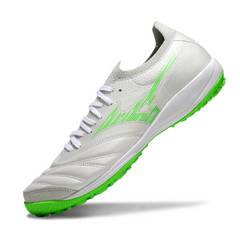 Chuteira Society TF Mizuno Neo Sala Branca e Verde