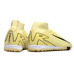 Chuteira Society TF Nike Zoom Mercurial Superfly 10 Elite Amarela e Preta