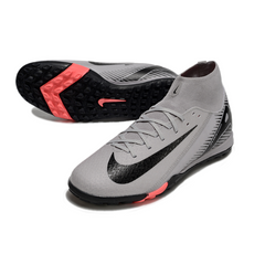 Chuteira Society TF Nike Zoom Mercurial Superfly 10 Elite Cinza e Preta
