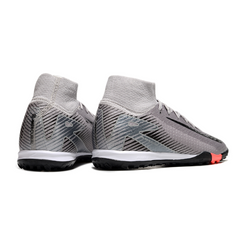 Chuteira Society TF Nike Zoom Mercurial Superfly 10 Elite Cinza