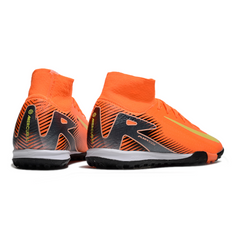 Chuteira Society TF Nike Zoom Mercurial Superfly 10 Elite Laranja