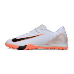 Chuteira Society TF Nike Zoom Mercurial Vapor 16 Academy Branca e Laranja