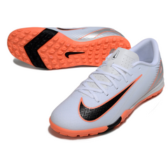 Chuteira Society TF Nike Zoom Mercurial Vapor 16 Academy Branca e Laranja