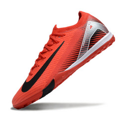 Chuteira Society TF Nike Zoom Mercurial Vapor 16 Elite Vermelha e Preta