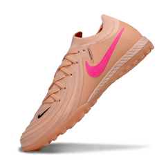 Chuteira Society TF Nike Phantom GX2 Elite Rosa-Clara