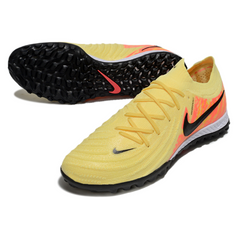 Chuteira Society TF Nike Phantom GX2 Elite Amarela e Laranja