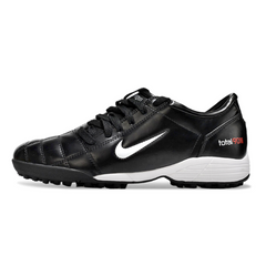 Chuteira Society TF Nike Total 90 III Preta e Branca