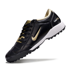 Chuteira Society TF Nike Total 90 III Preta e Dourada