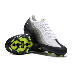 Chuteira Campo FG Nike Air Zoom Mercurial Vapor 16 Elite Air Max 95 Branca e Cinza Infantil