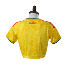 Colombia Adidas 2026 Principal Women's Baby Tee Version Camisa de Futebol