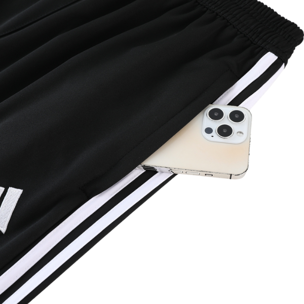 Conjunto Adidas Camiseta + Calça Preta e Cinza - VENI Futebol