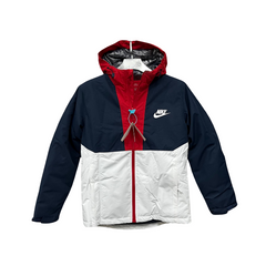 Jaqueta Corta-Vento Nike Azul, Vermelha e Branca