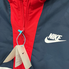 Jaqueta Corta-Vento Nike Azul, Vermelha e Branca