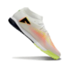 Chuteira Society TF Puma Future 8 Branca e Laranja