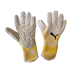 Luvas de Goleiro Puma Future Match Brancas e Amarelas