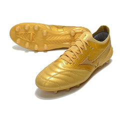 Chuteira Campo FG Mizuno Morelia Neo III Elite Dourada