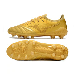 Chuteira Campo FG Mizuno Morelia Neo III Elite Dourada