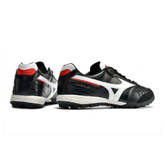 Chuteira Society TF Mizuno Morelia Sala Preta, Branca e Vermelha