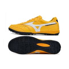 Chuteira Society TF Mizuno Morelia Sala Amarela, Branca e Preta