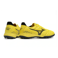 Chuteira Society TF Mizuno Morelia Sala Amarela e Preta