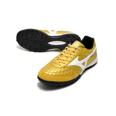 Chuteira Society TF Mizuno Morelia Sala Dourada e Branca