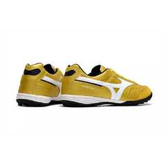 Chuteira Society TF Mizuno Morelia Sala Dourada e Branca