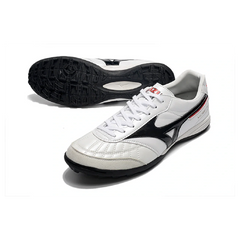 Chuteira Society TF Mizuno Morelia Sala Branca e Preta