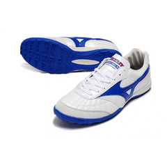 Chuteira Society TF Mizuno Morelia Sala Branca e Azul