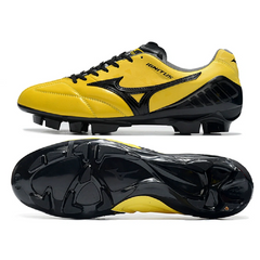 Chuteira Campo FG Mizuno Wave Ignitus 4 Archive Pack Preta e Amarela